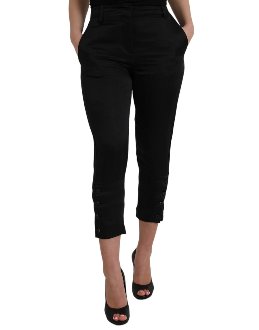 Ermanno Scervino Cotton trousers in black