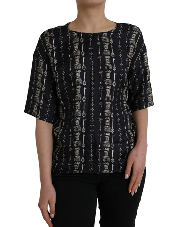 Dolce & Gabbana 100% Silk blouse in black