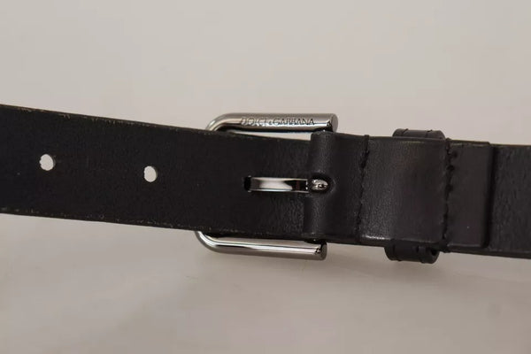 Dolce & Gabbana Leather belt in black