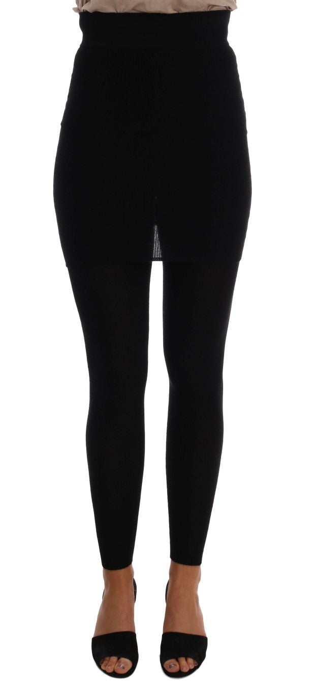 Dolce & Gabbana 70% Cashmere leggings in black