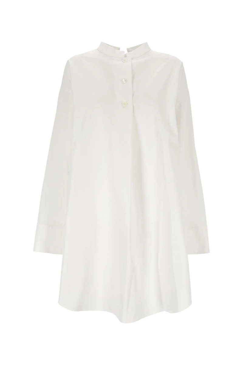 Givenchy Emb Shirt Dress_white White