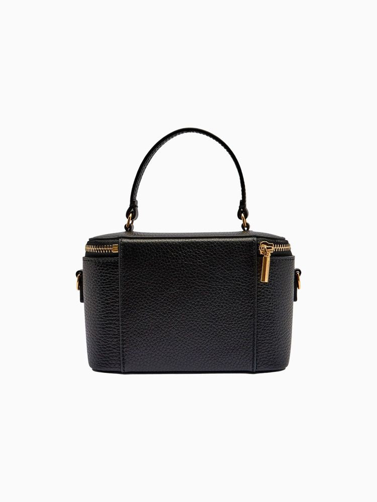 Coccinelle Crossbody Bag Black Grained Leather / Crossbody-bags