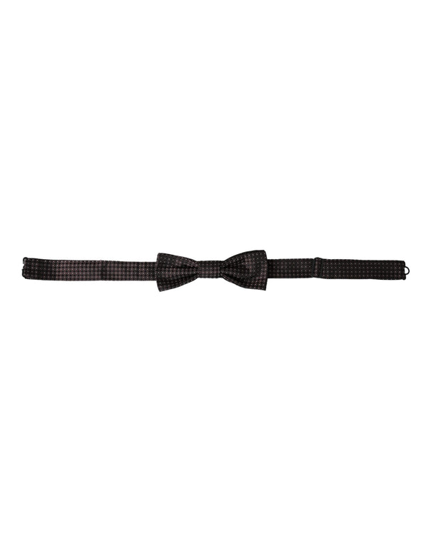 Dolce & Gabbana 100% Silk bow tie in brown