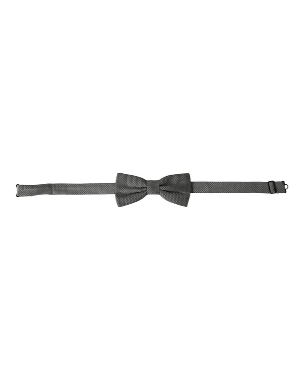 Dolce & Gabbana 100% Silk bow tie in gray