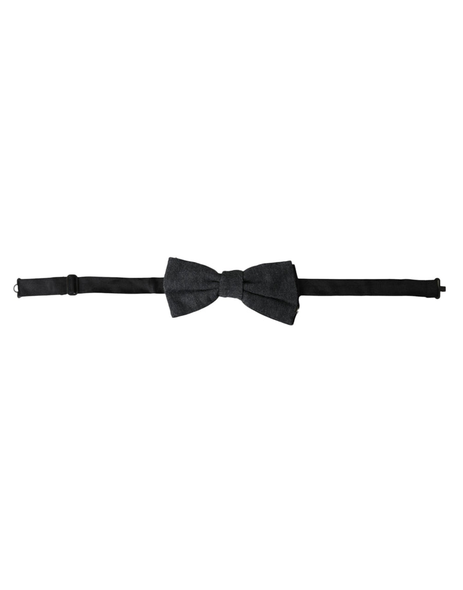Dolce & Gabbana 100% Silk bow tie in gray