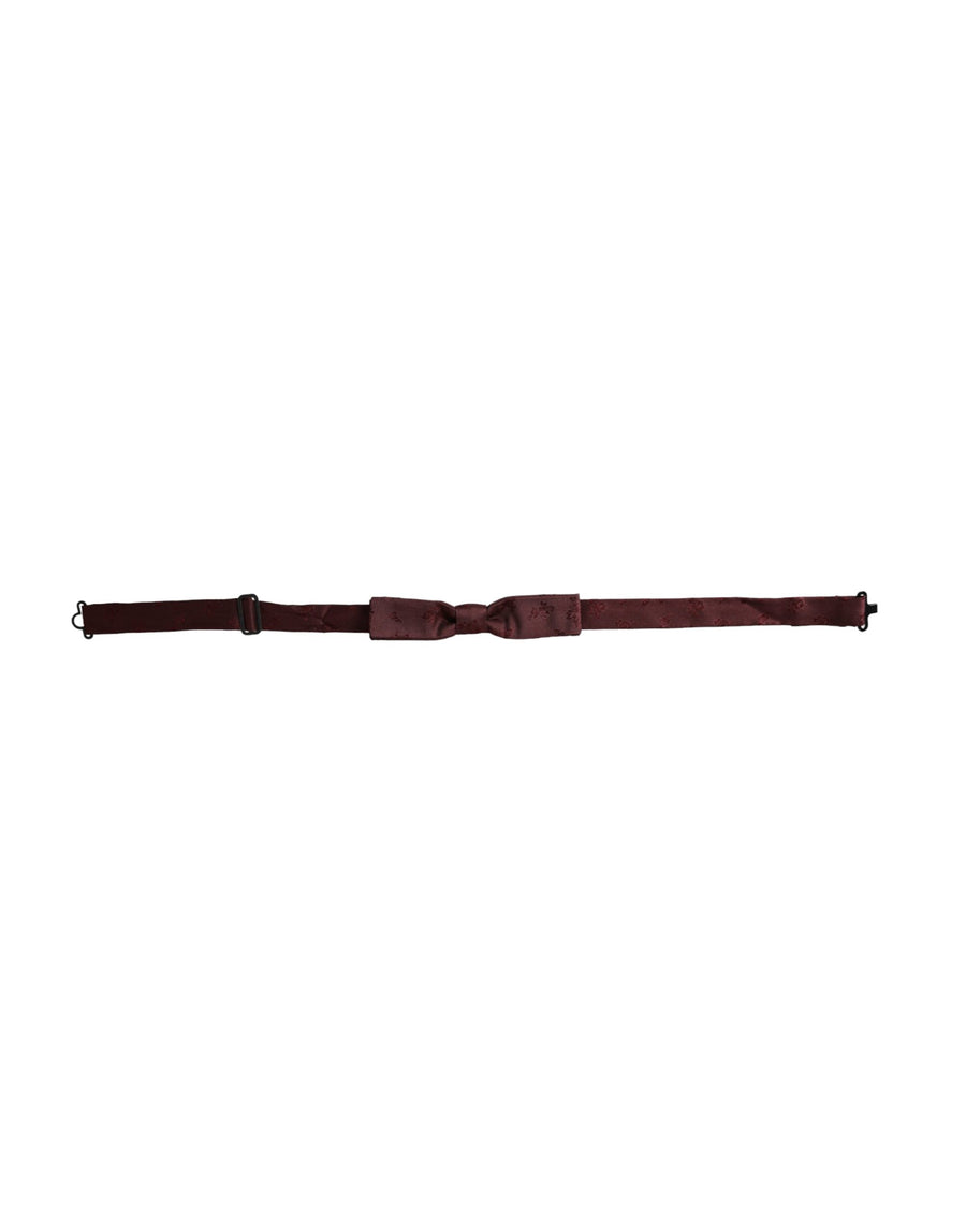 Dolce & Gabbana 100% Silk bow tie in maroon