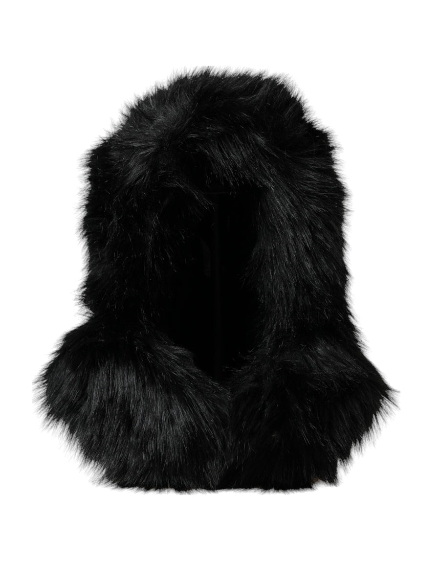 Dolce & Gabbana HAT9569 85% Modacrylic winter hat in black