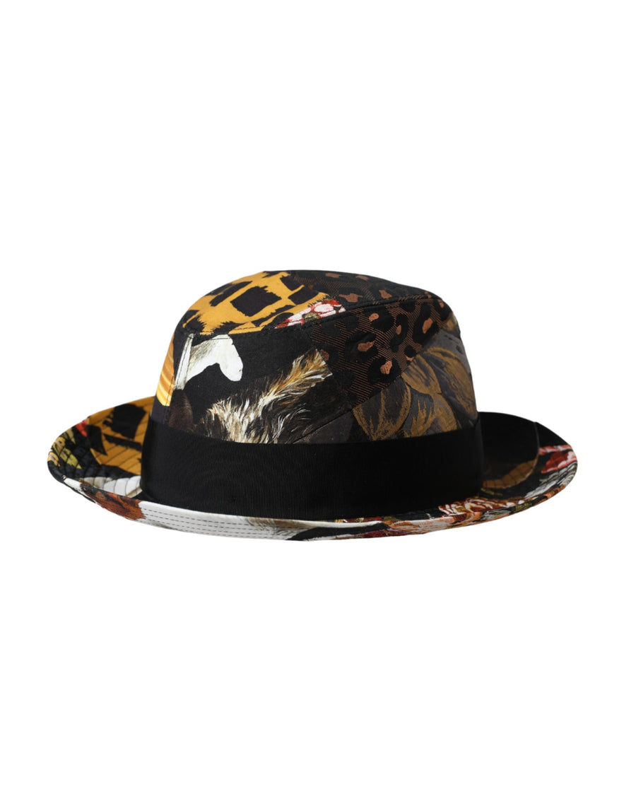 Dolce & Gabbana HAT9632 45% Polyester 40% Cotton 5% Polyester Film Fiber 4% Silk 2% Acetate 2% Elastane 2% Nylon fedora in multicolor