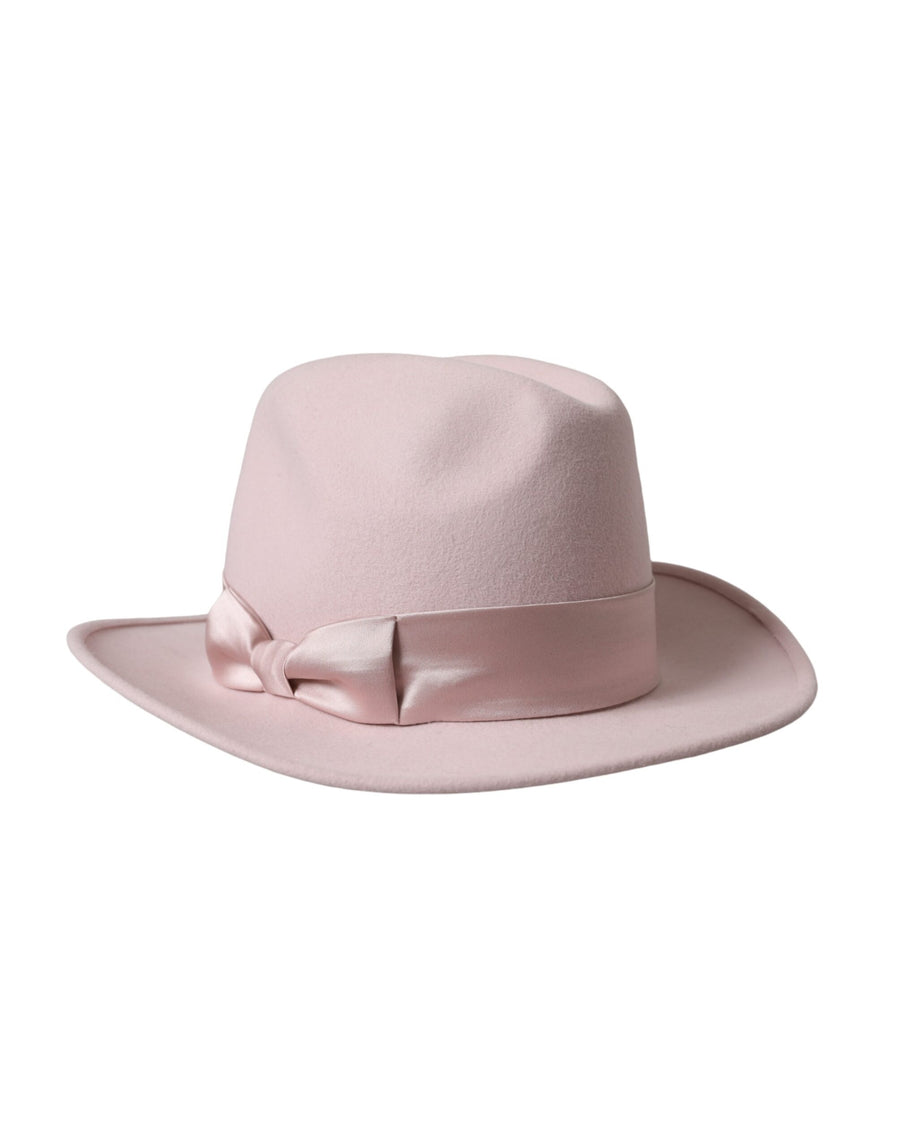 Dolce & Gabbana HAT9637 95% Rabbit fedora in pink