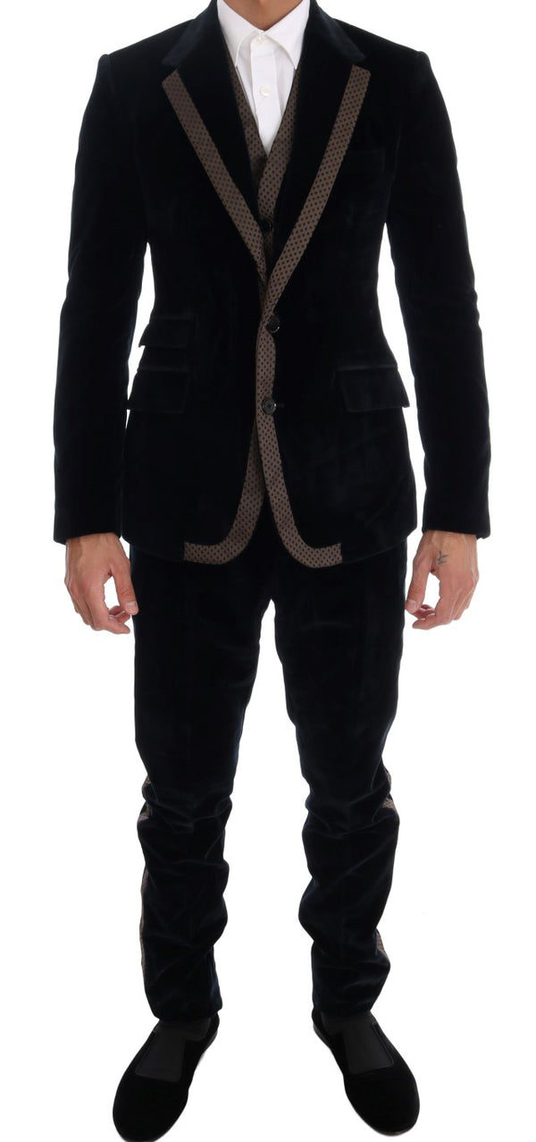 Dolce & Gabbana 90% Cotton pant suit in blue