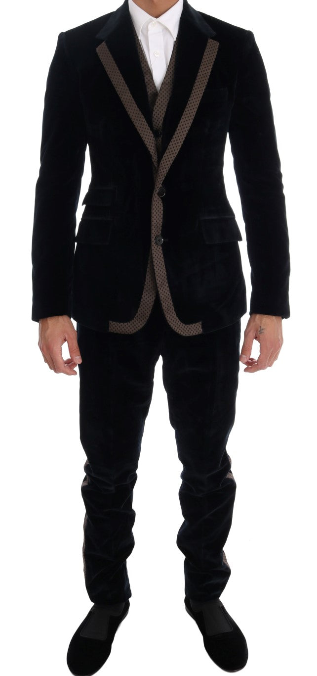 Dolce & Gabbana 90% Cotton pant suit in blue