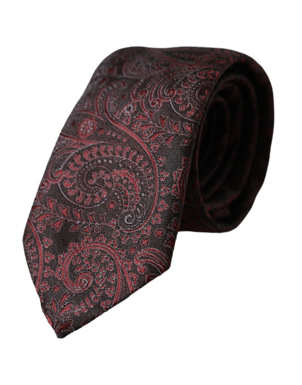 Dolce & Gabbana 100% Silk necktie in burgundy