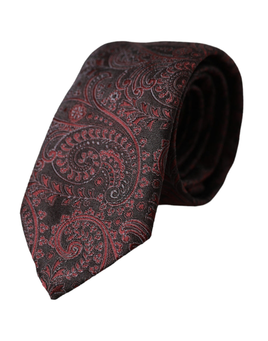Dolce & Gabbana 100% Silk necktie in burgundy