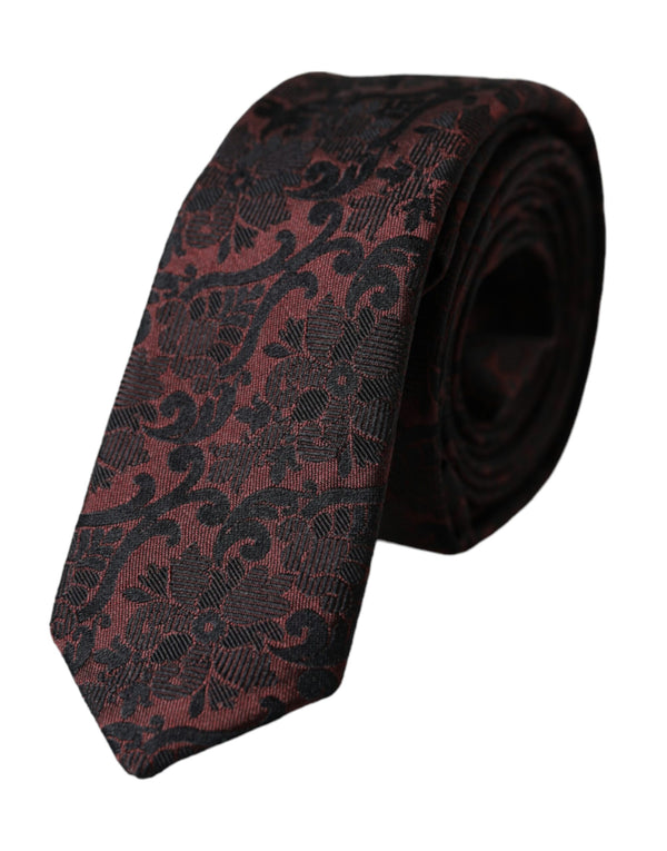Dolce & Gabbana 100% Silk necktie in maroon