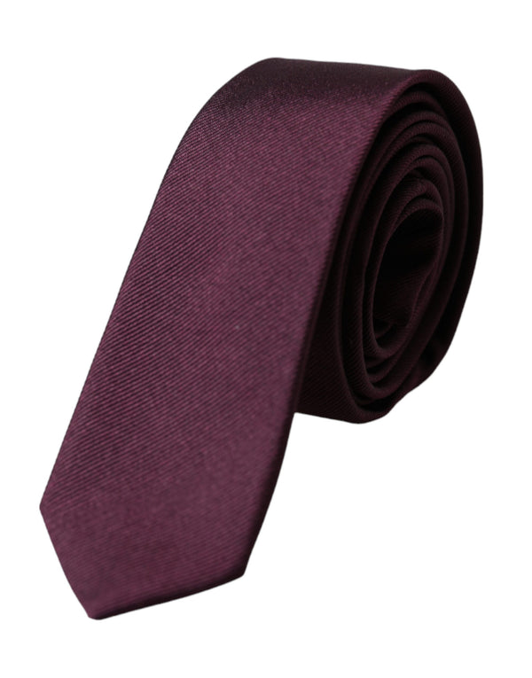 Dolce & Gabbana 100% Silk necktie in burgundy