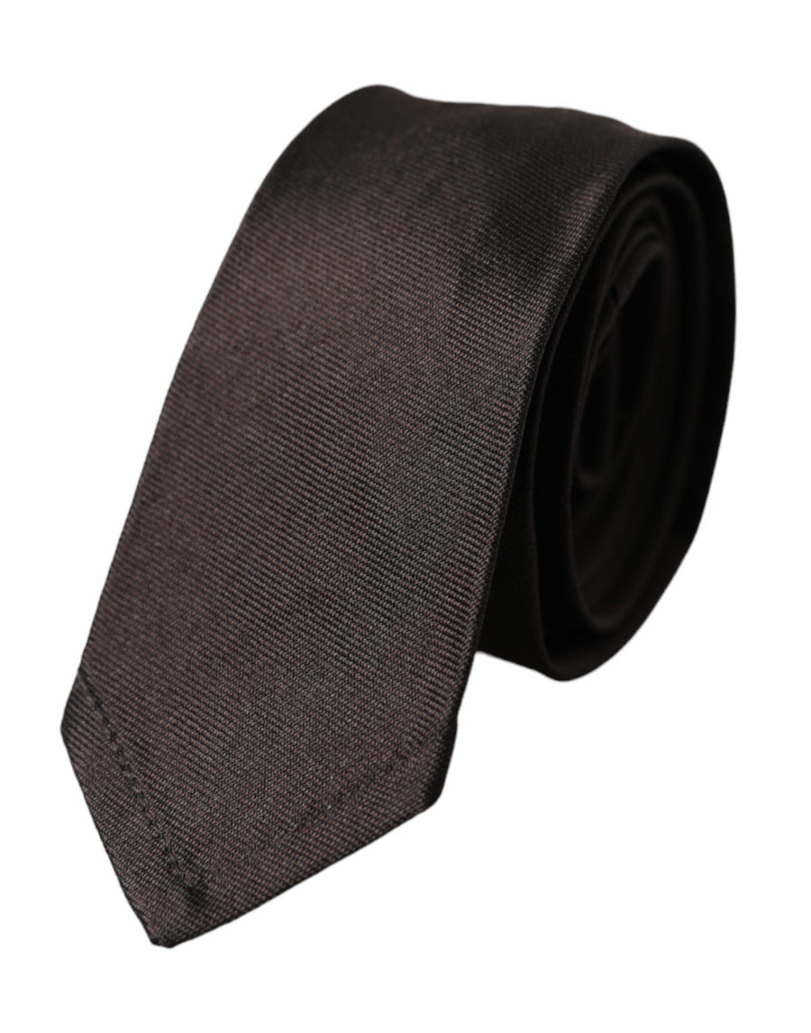 Dolce & Gabbana 100% Silk necktie in brown