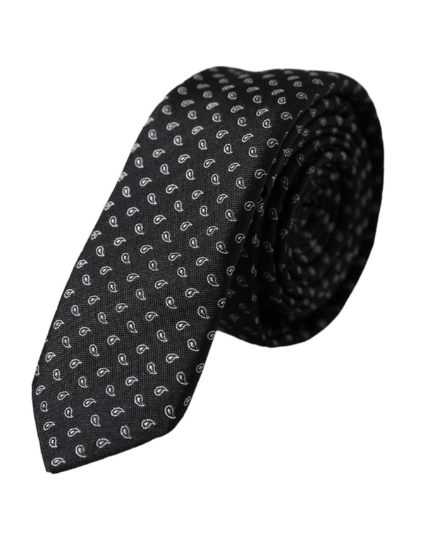 Dolce & Gabbana 100% Silk necktie in black