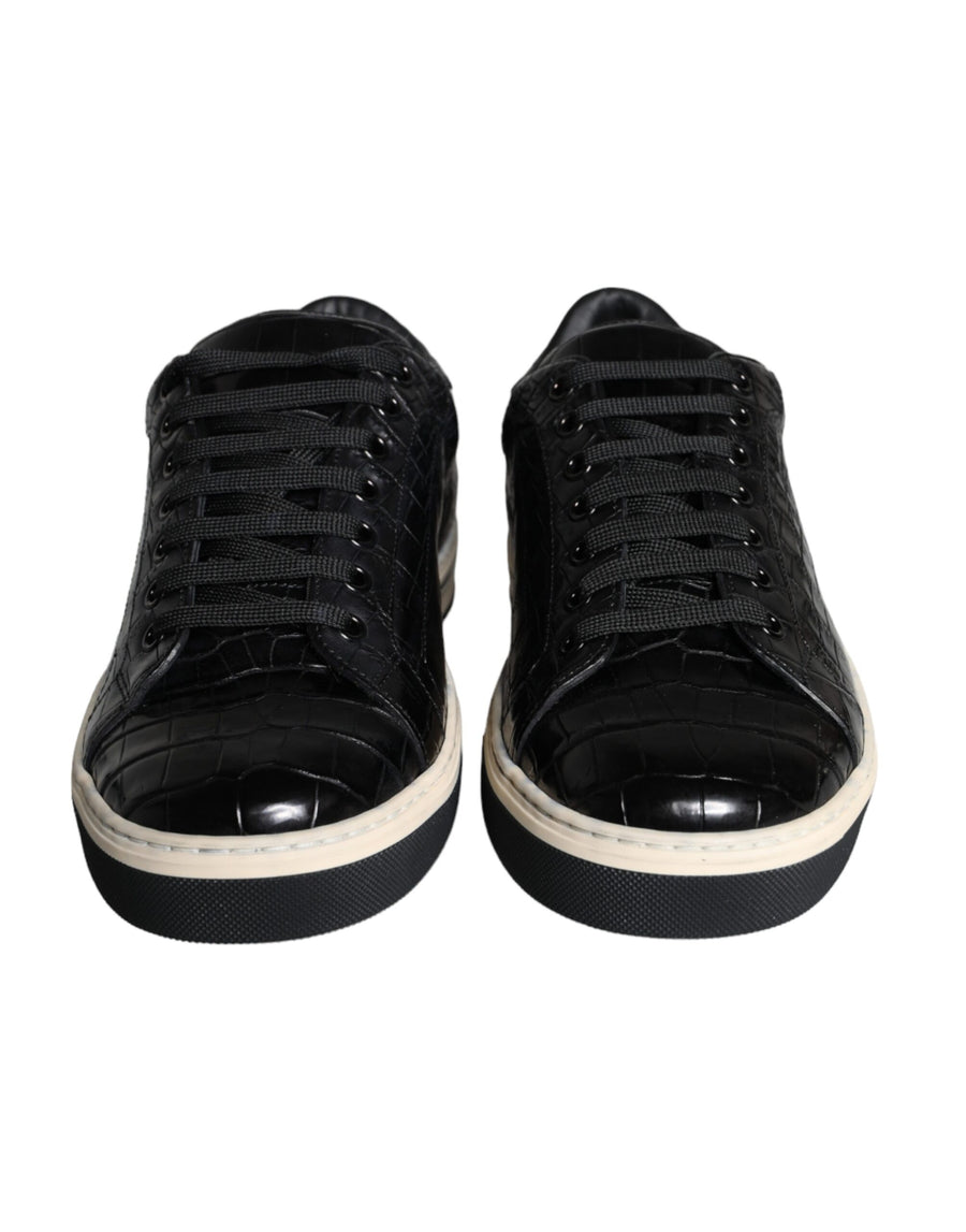 Dolce & Gabbana 100% Caiman Leather sneaker in black