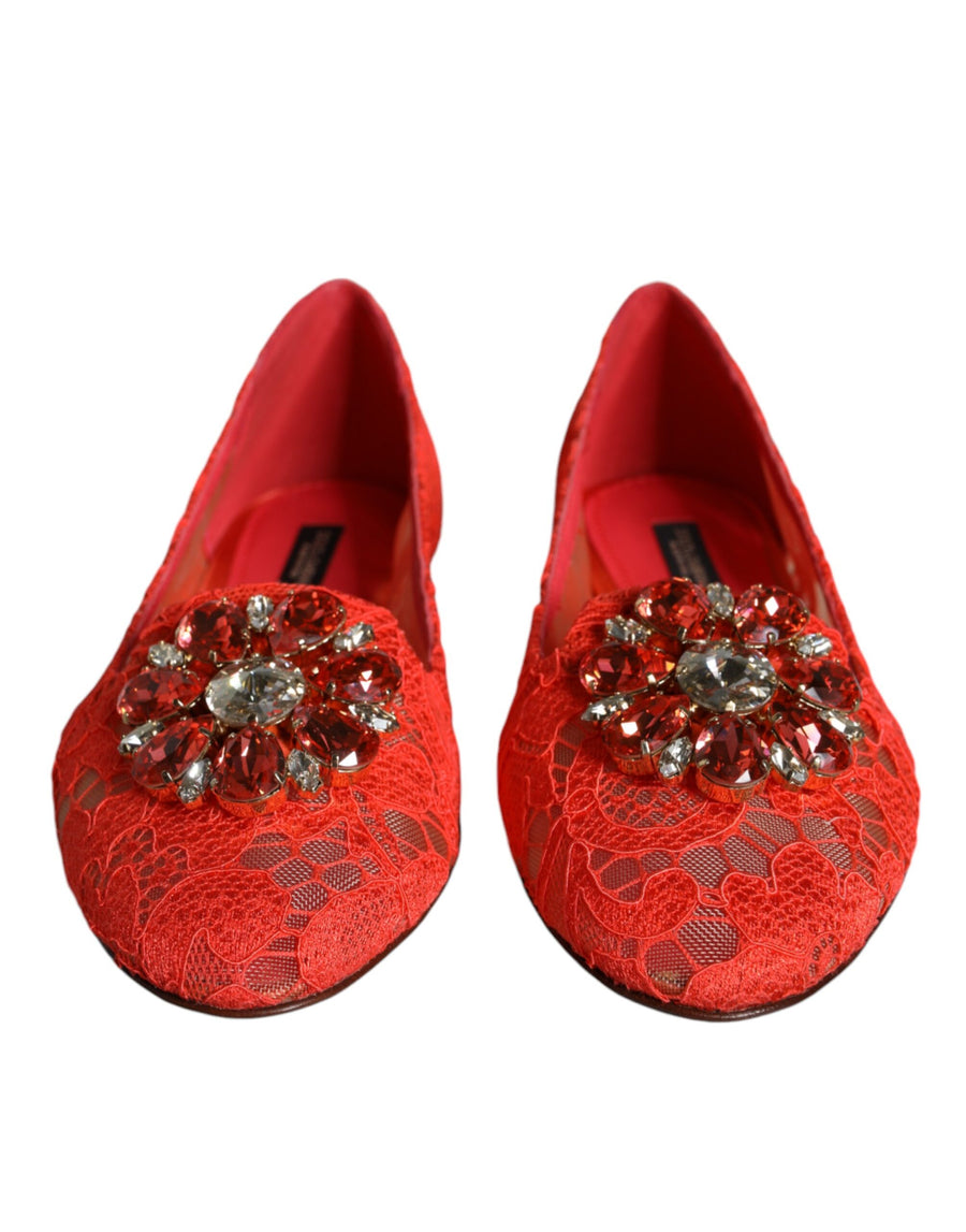 Dolce & Gabbana 56% Viscose flat in red