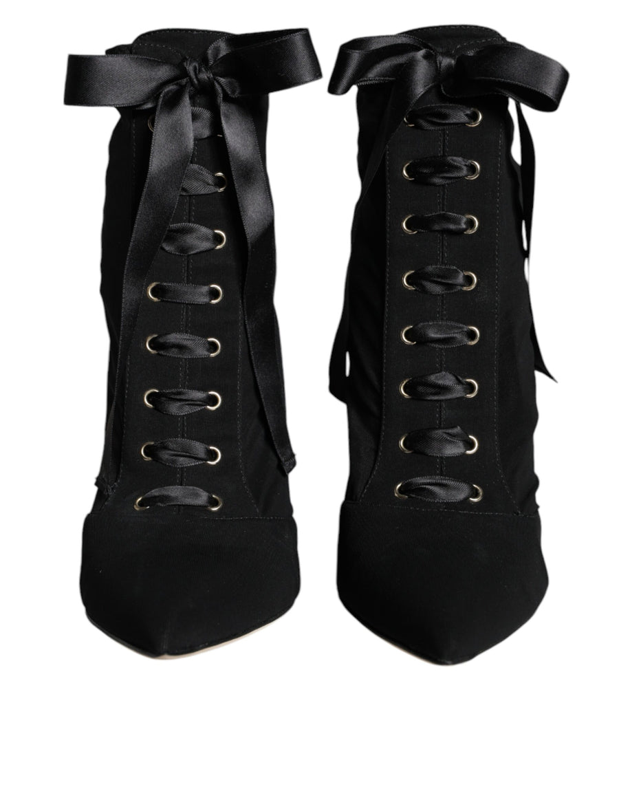 Dolce & Gabbana Suede ankle boot in black