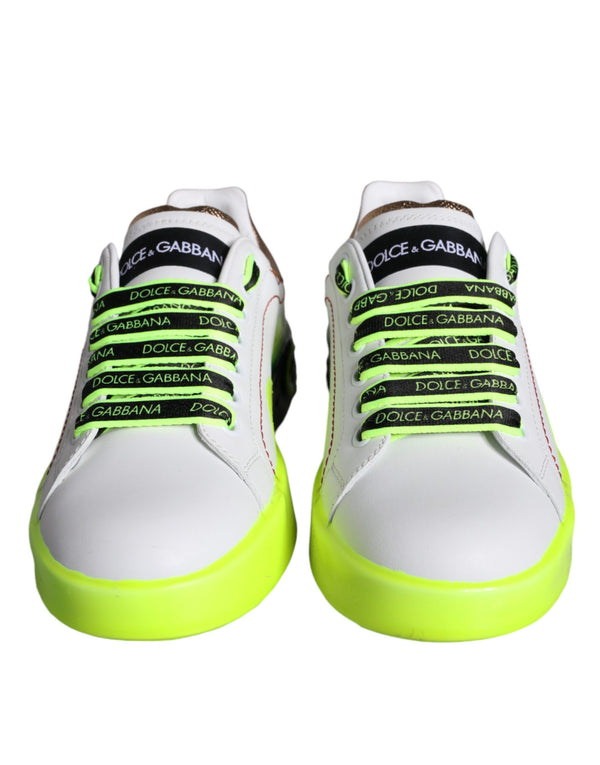 Dolce & Gabbana 100% Calf Leather sneaker in white