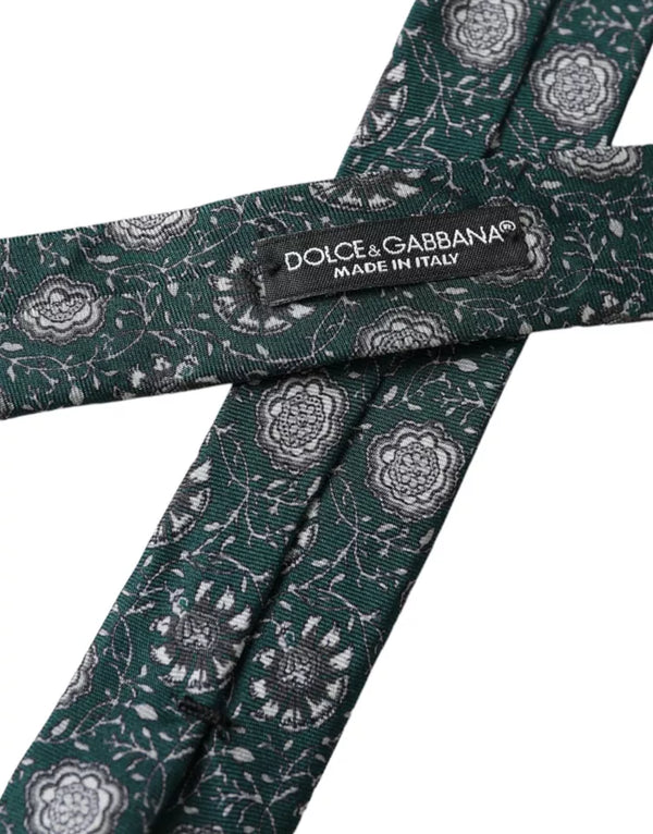 Dolce & Gabbana 100% Silk necktie in green