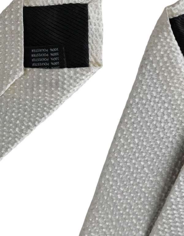 Dolce & Gabbana 100% Silk necktie in white