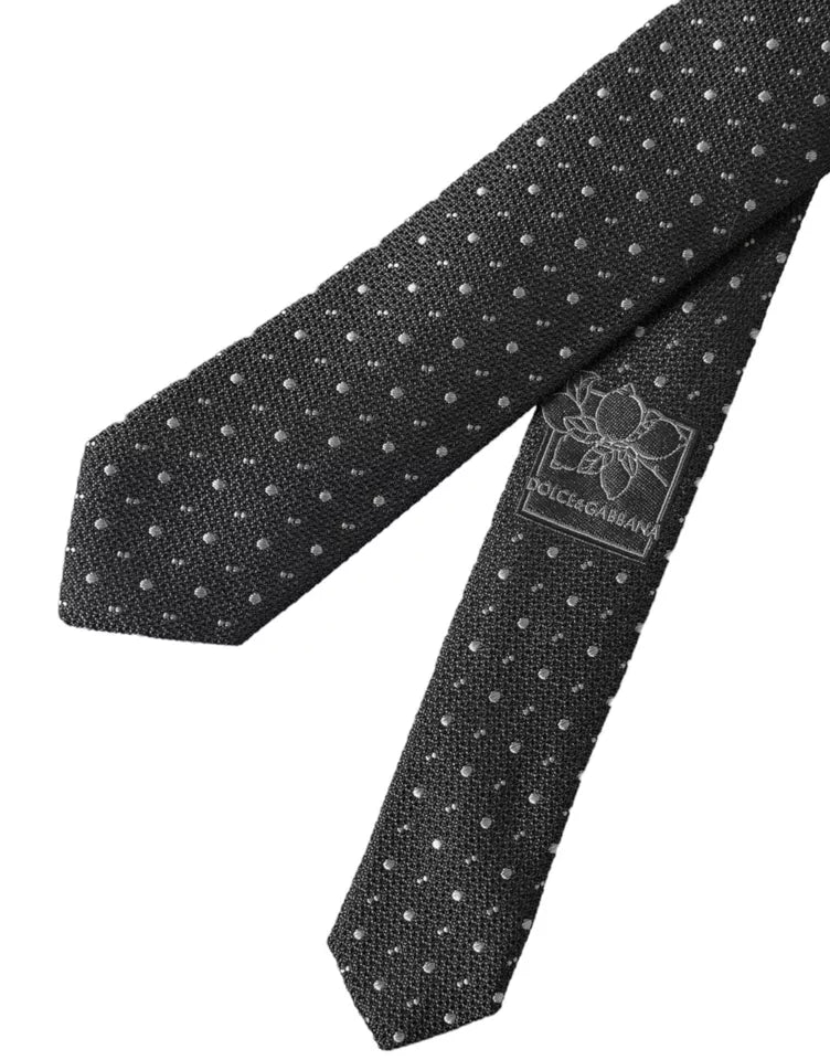 Dolce & Gabbana 100% Silk necktie in black