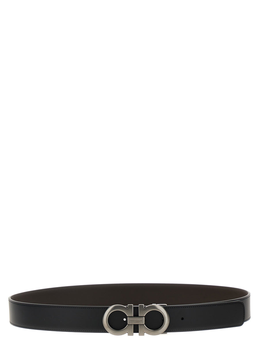 Ferragamo Gancini Belt — Black