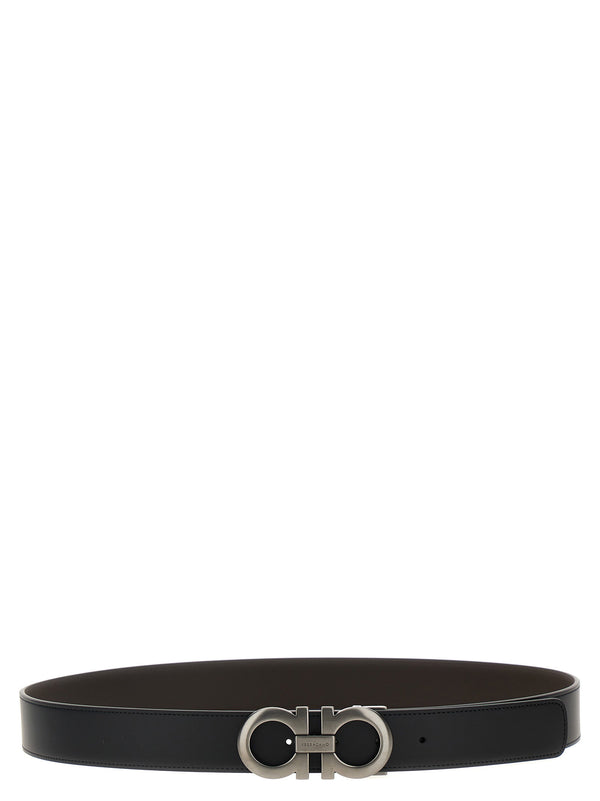Ferragamo Gancini Belt — Black