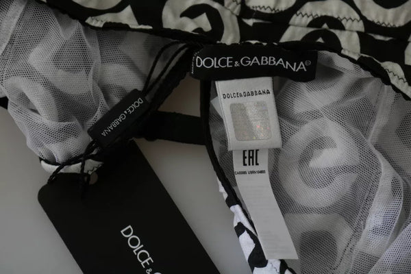 Dolce & Gabbana 100% Cotton swimwear top in black