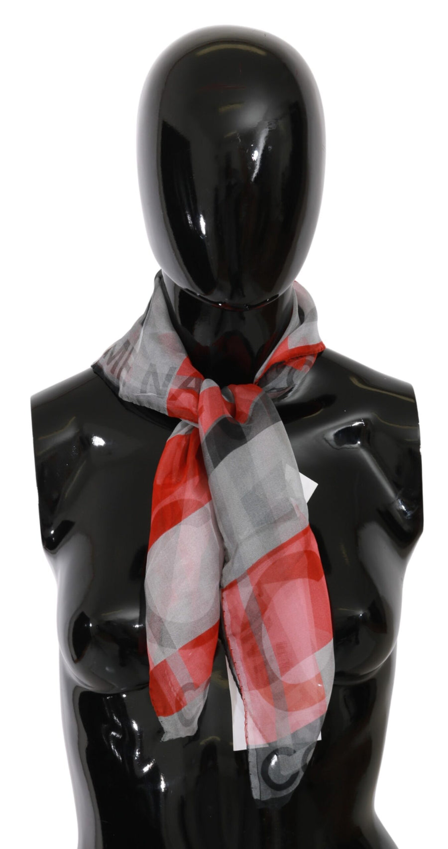 Costume National 100% Silk scarf in red
