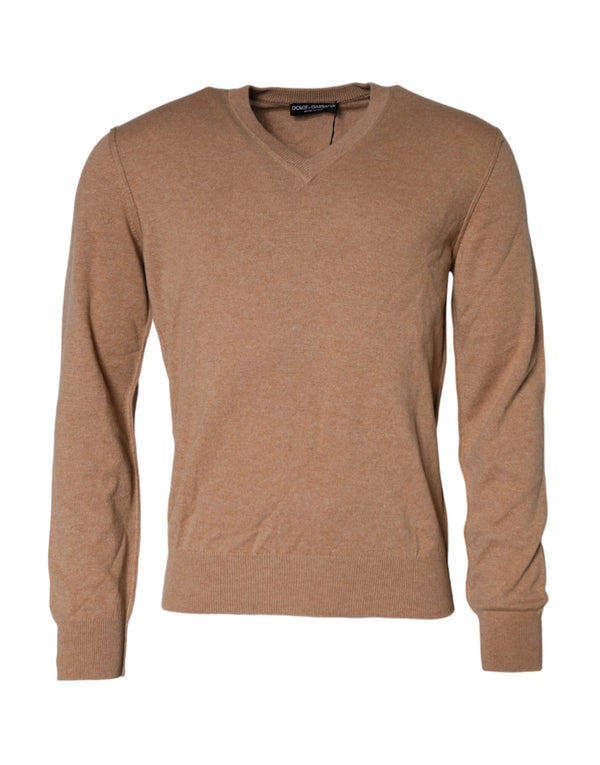 Dolce & Gabbana 100% cashmere sweater in brown