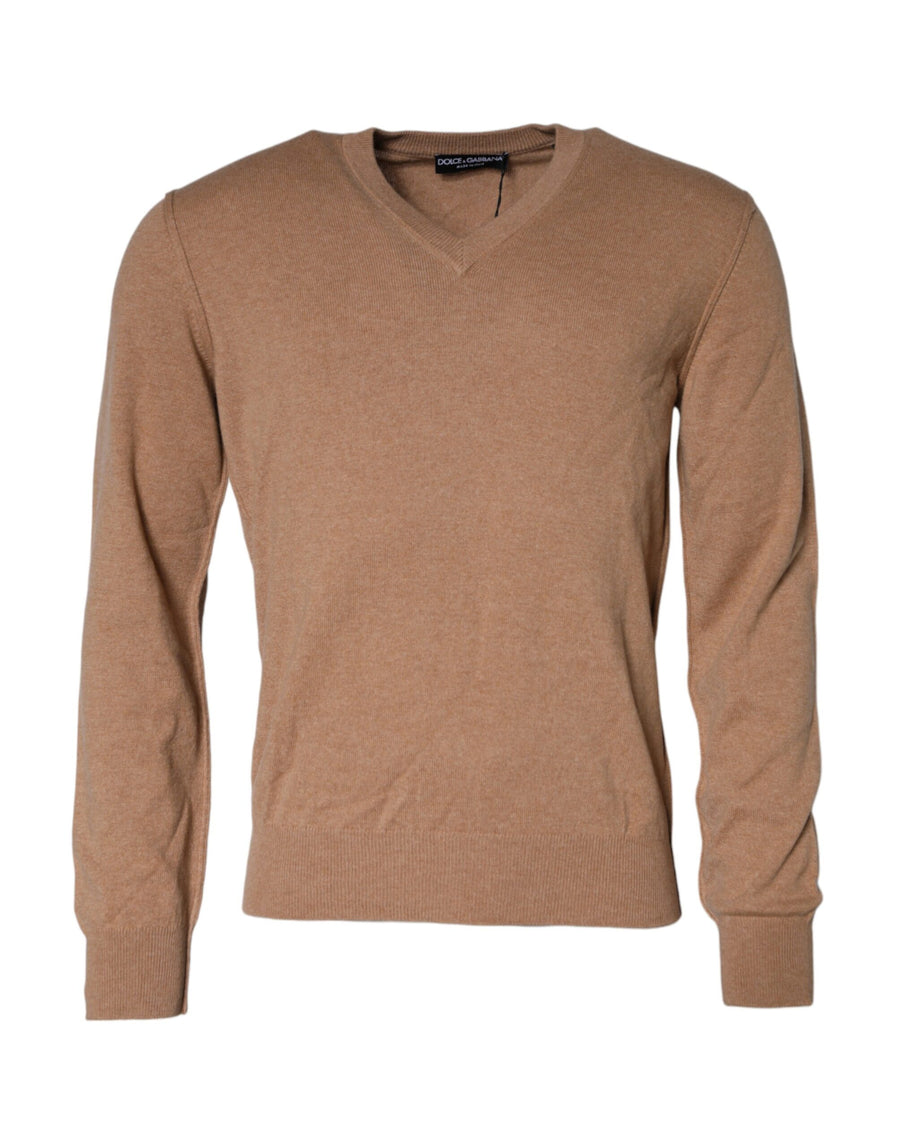 Dolce & Gabbana 100% cashmere sweater in brown