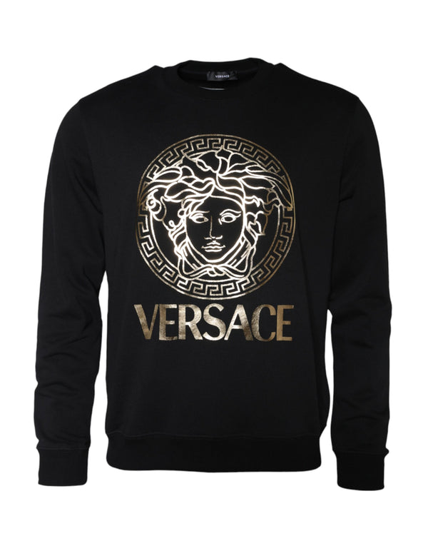 Versace 100% Cotton sweatshirt in black