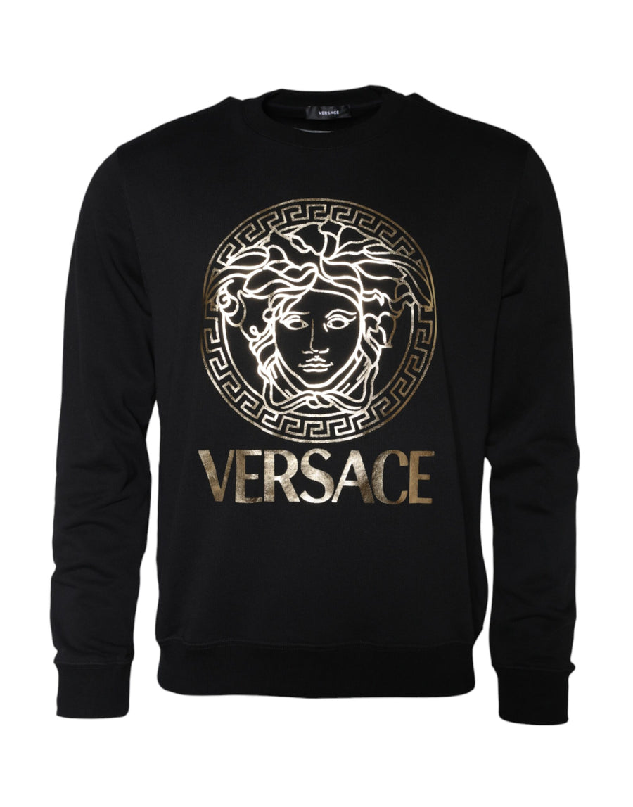 Versace 100% Cotton sweatshirt in black