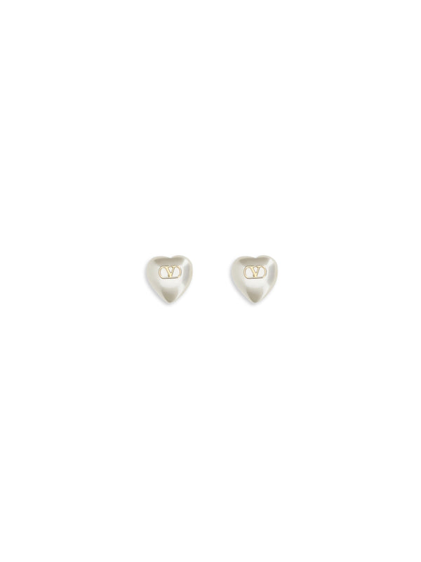 Valentino Garavani Metal and pearls earrings in gold