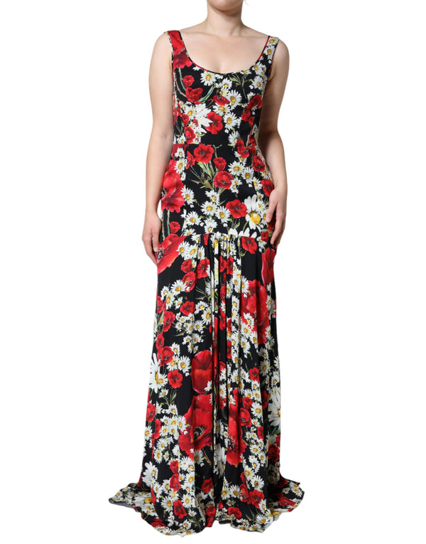 Dolce & Gabbana 94% Silk 6% Elastane dress in black
