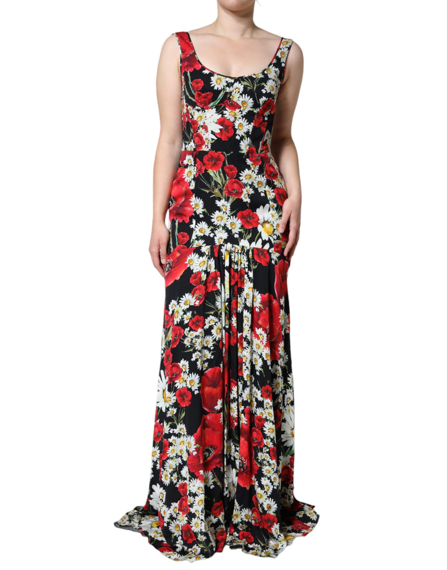 Dolce & Gabbana 94% Silk 6% Elastane dress in black