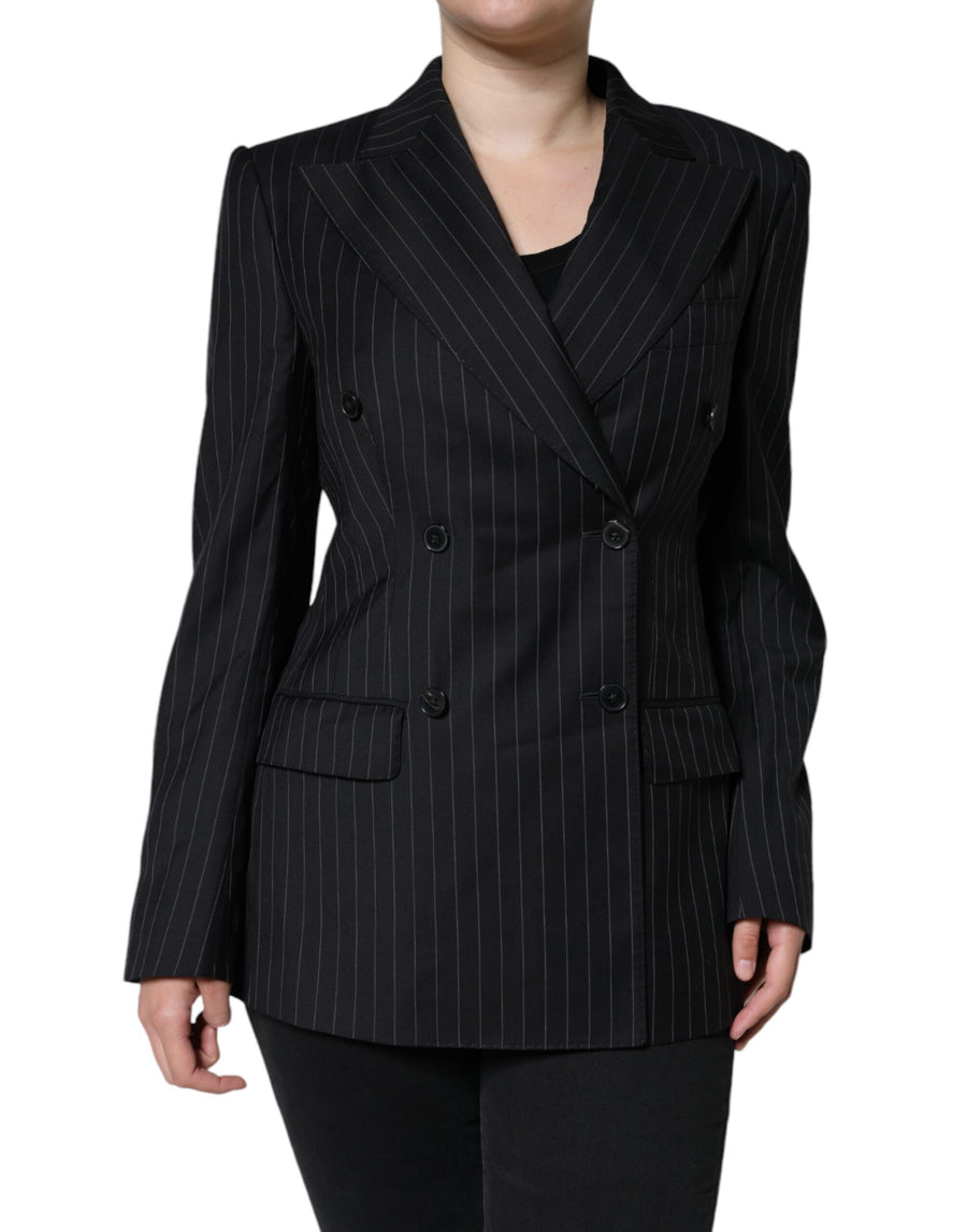 Dolce & Gabbana 100% Virgin Wool (body) blazer in black