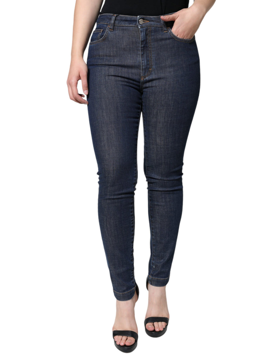 Dolce & Gabbana 98% Cotton jeans in navy