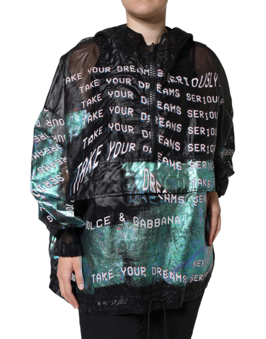 Dolce & Gabbana 100% Polyester hoodie in black