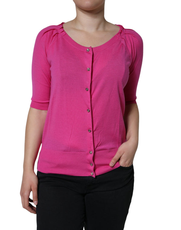 Dolce & Gabbana 100% Virgin Wool blouse in pink