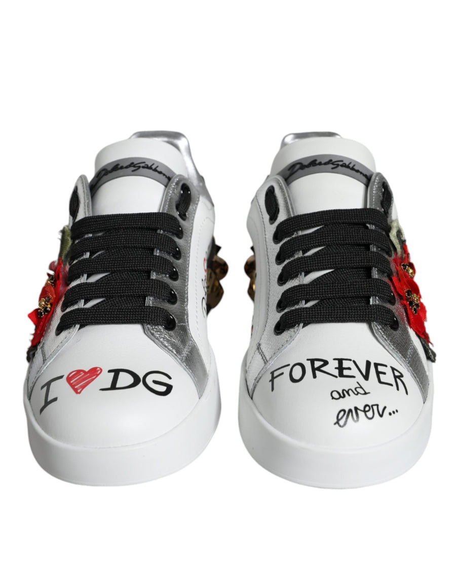 Dolce & Gabbana 100% Leather sneaker in white