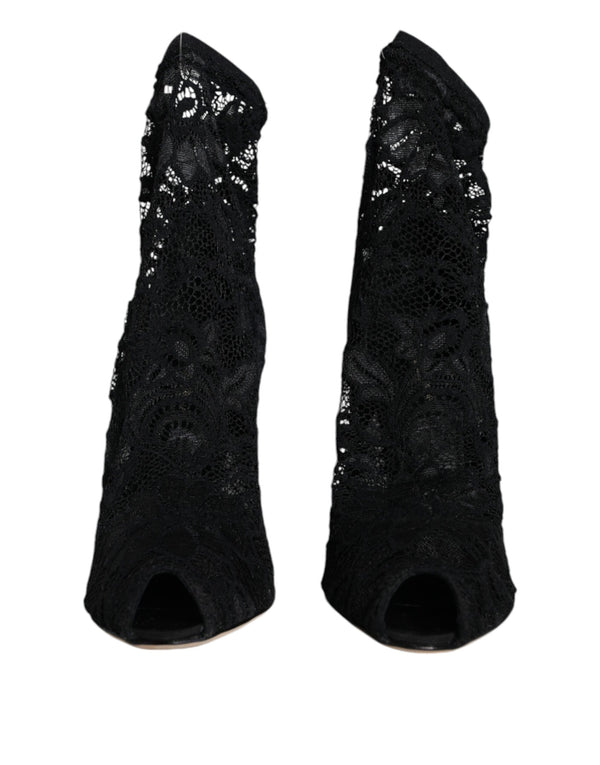 Dolce & Gabbana 82% Nylon boot in black