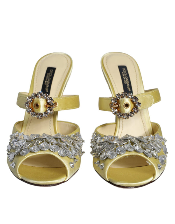 Dolce & Gabbana 68% Viscose heel in yellow