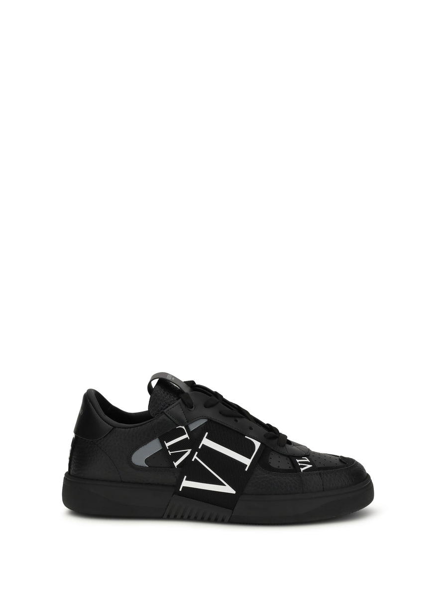 Sneakers Vl7n Black Leather Black/black/white/black/black/black/black Trainers