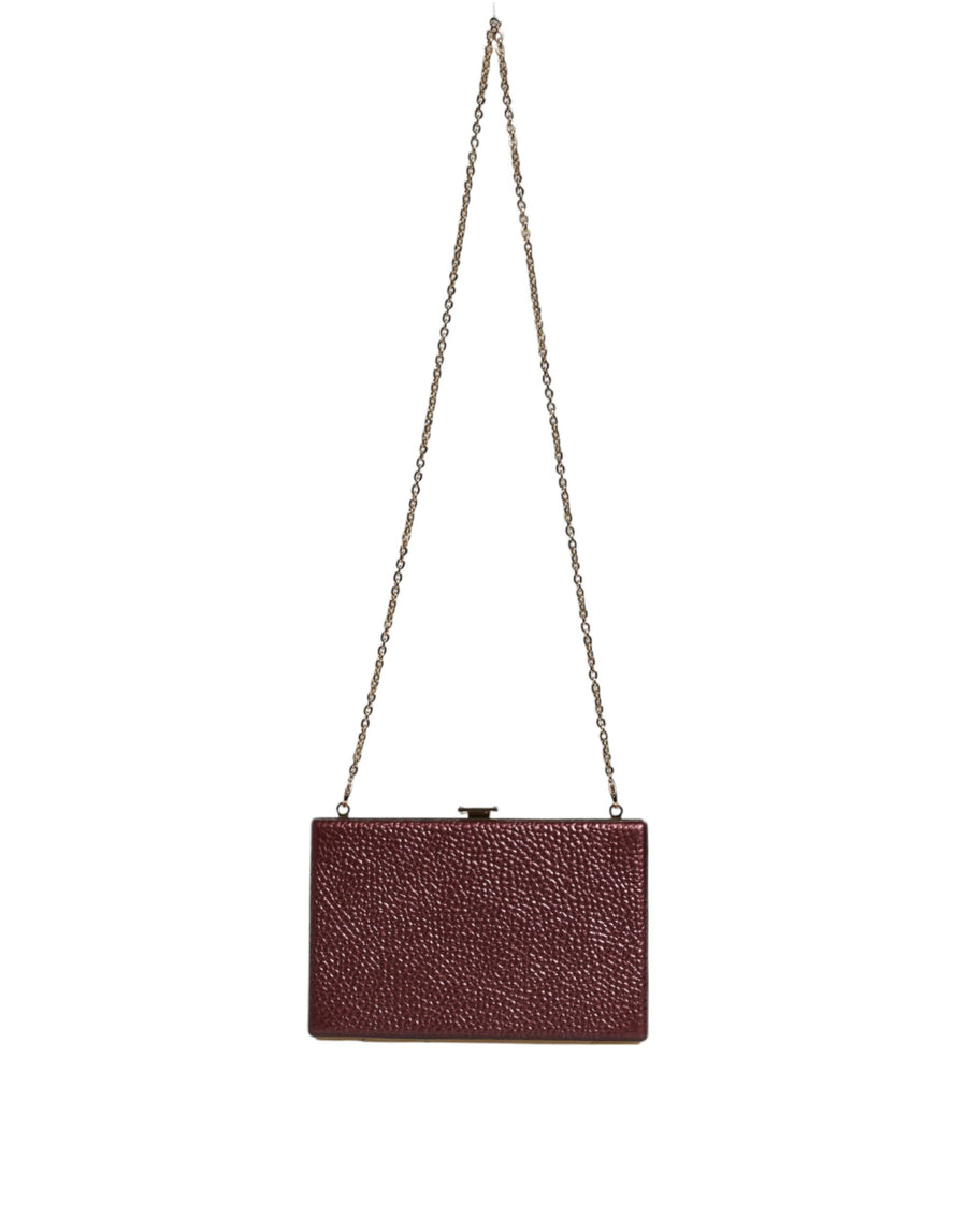 Dolce & Gabbana Leather clutch in maroon