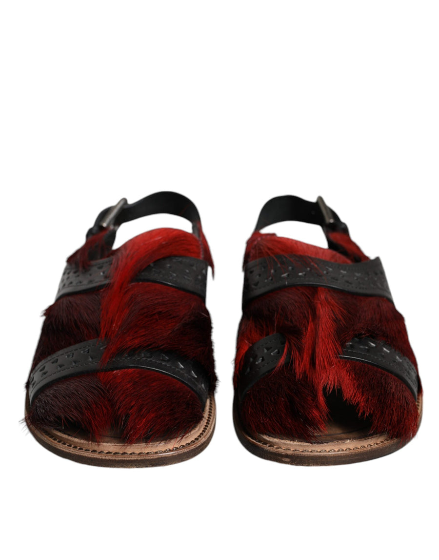 Dolce & Gabbana 60% Gazelle Hair sandals in multicolor