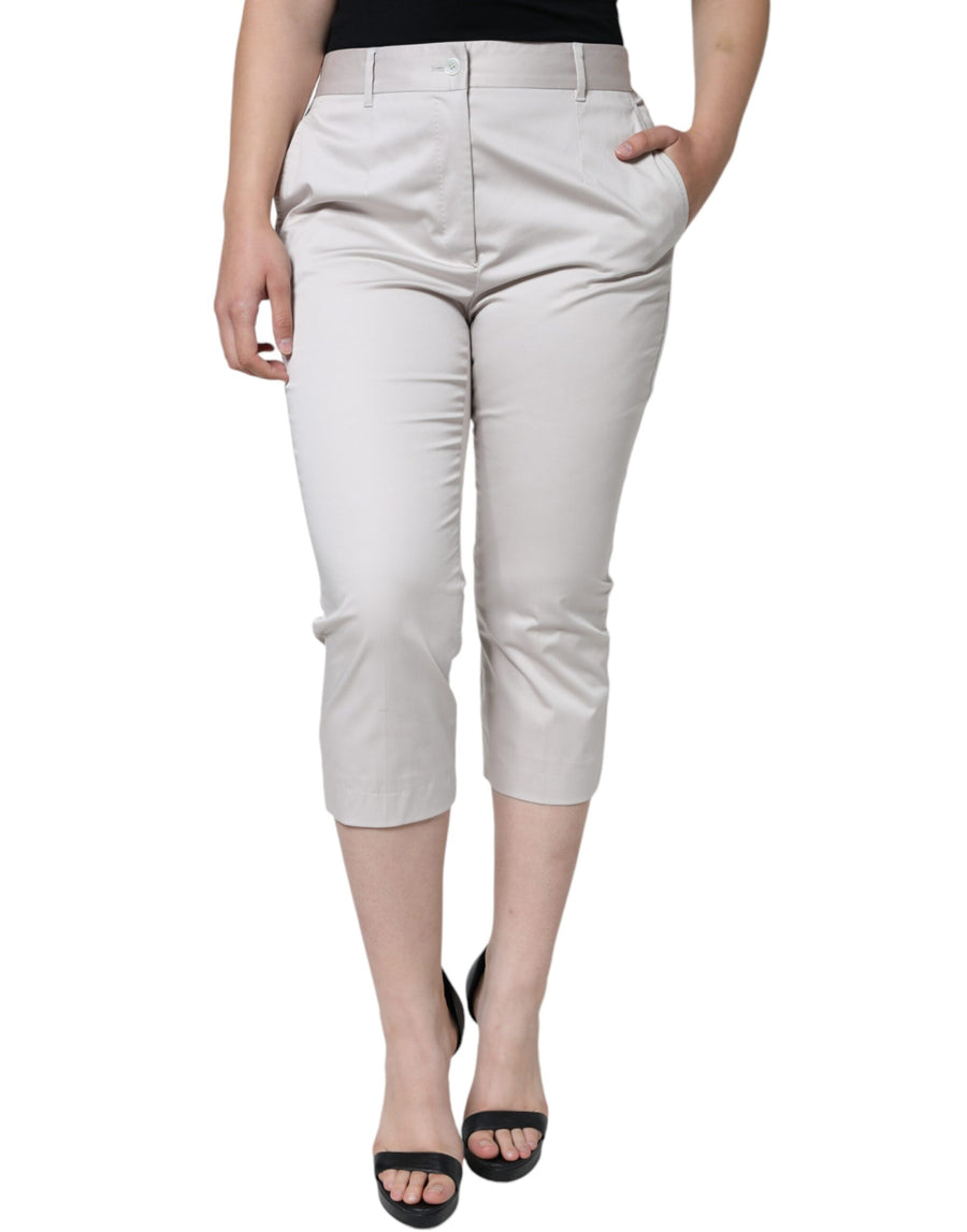 Dolce & Gabbana 97% Cotton 3% Elastane pants in white